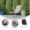 Flash Furniture Black/Gray Adjustable Chaise Lounge with Arms JJ-LC323-BLK-GRY-GG - alternate 3